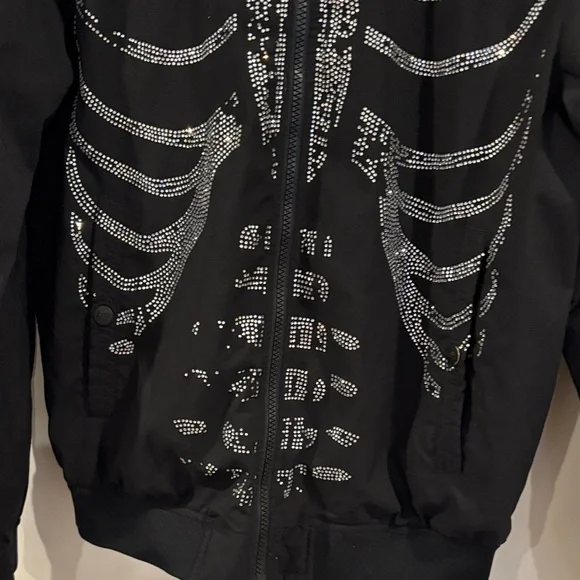 Pull&Bear Black Jacket with Silver Accents - Picture 11 of 14